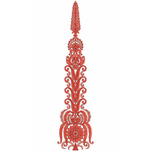 8644 Anarkali Embroidery Design