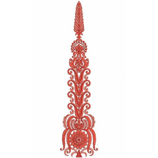 8644 Anarkali Embroidery Design