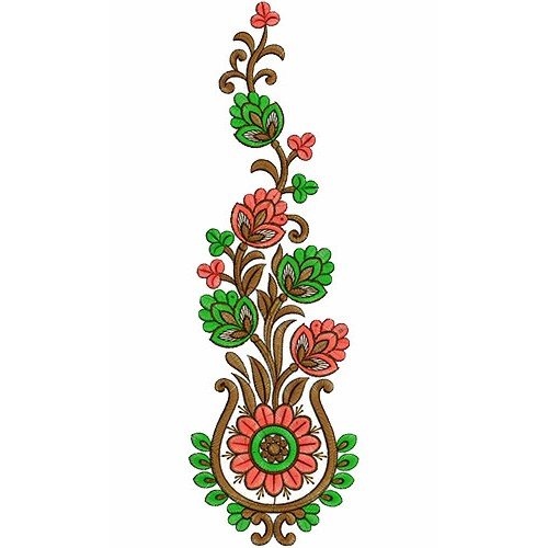 86718 Anarkali Embroidery Design