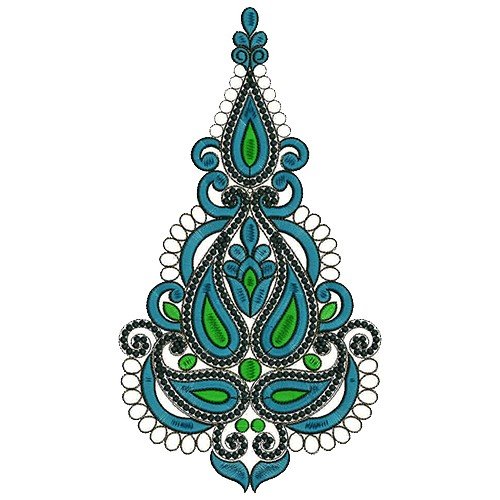 9399 Anarkali Embroidery Design