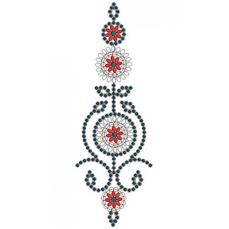 9400 Anarkali Embroidery Design