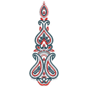 9407 Anarkali Embroidery Design