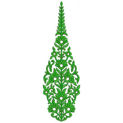 9518 Anarkali Embroidery Design