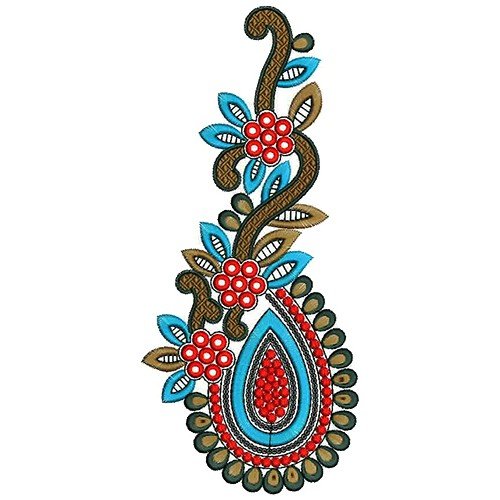 9520 Anarkali Embroidery Design