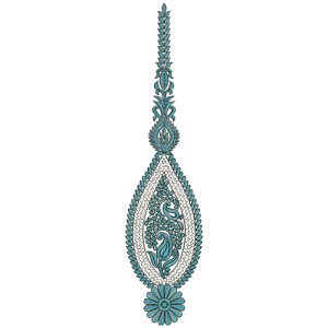 9526 Anarkali Embroidery Design