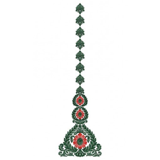 9578 Anarkali Embroidery Design