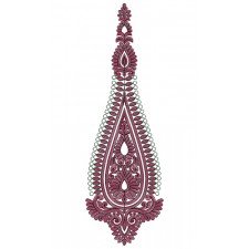 9581 Anarkali Embroidery Design