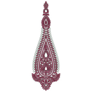 9581 Anarkali Embroidery Design