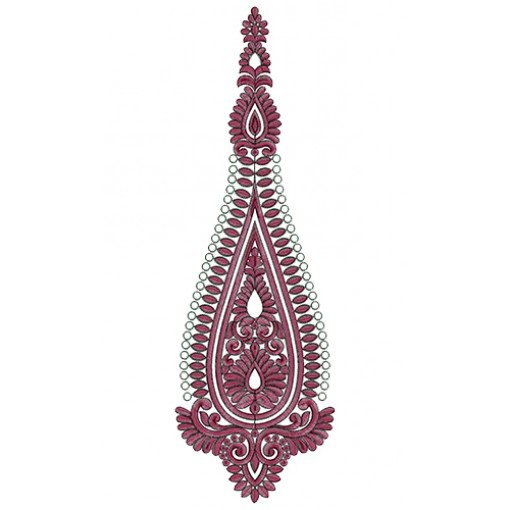 9581 Anarkali Embroidery Design