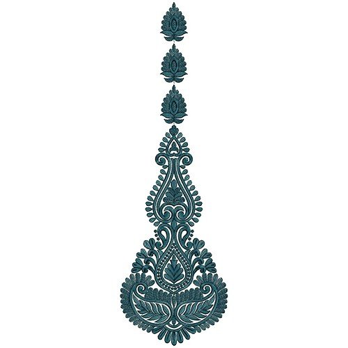 9718 Anarkali Embroidery Design