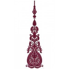 9722 Anarkali Embroidery Design