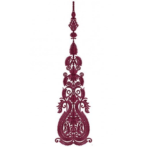 9722 Anarkali Embroidery Design