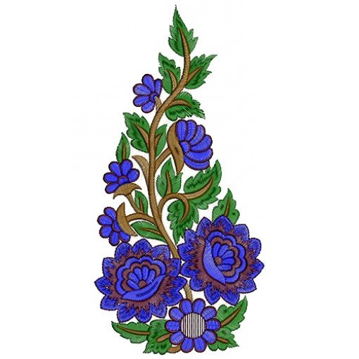 9800 Anarkali Embroidery Design