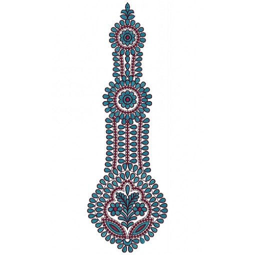 9815 Anarkali Embroidery Design