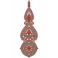 9816 Anarkali Embroidery Design