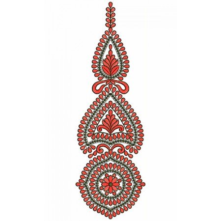 9816 Anarkali Embroidery Design