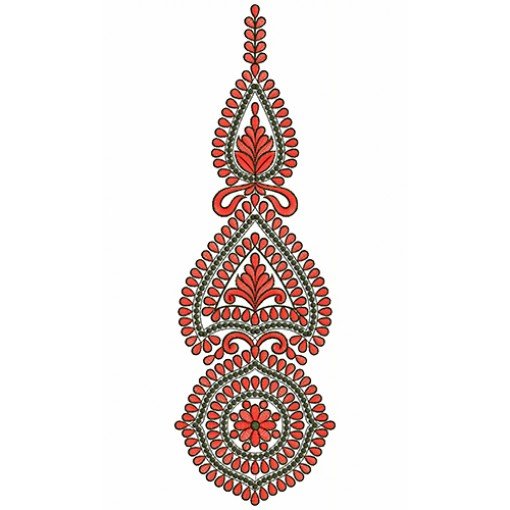 9816 Anarkali Embroidery Design