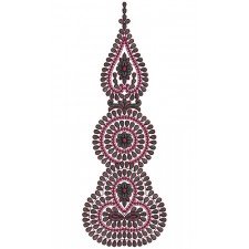 9817 Anarkali Embroidery Design