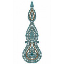 9818 Anarkali Embroidery Design