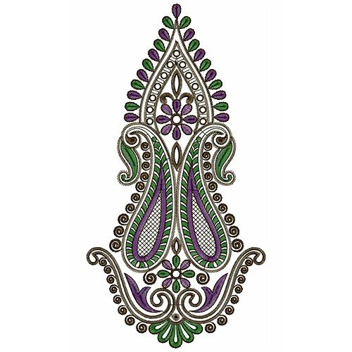 9917 Anarkali Embroidery Design