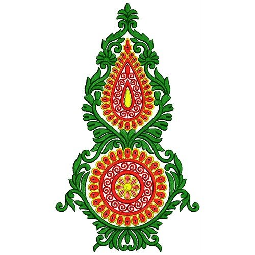9918 Anarkali Embroidery Design