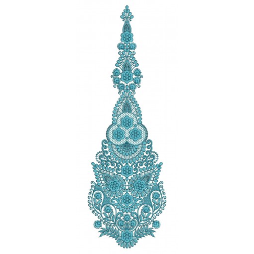 Anarkali Dress Kali Embroidery Design 25731