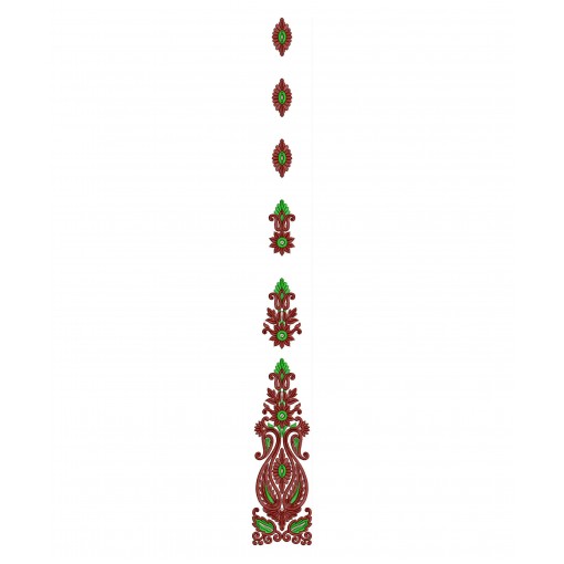 Latest Anarkali Dress Embroidery Design