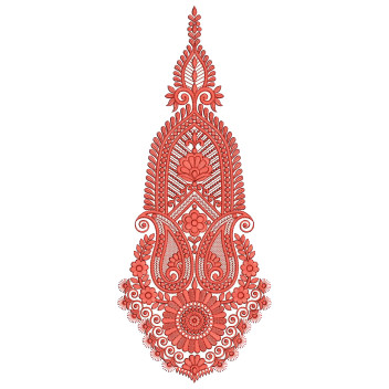 Kaftan Kali Embroidery Design 25730