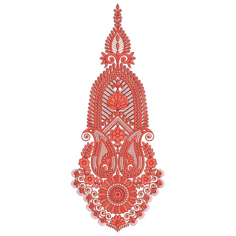Kaftan Kali Embroidery Design 25730