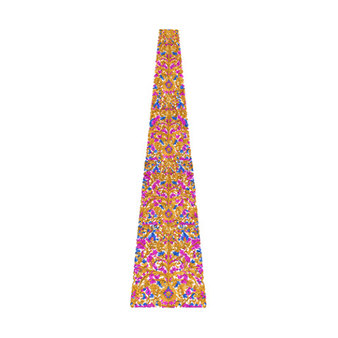 Regal Floral Kali Panel Embroidery Design