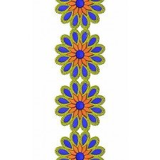Floral CutWork Lace Border Embroidery Design