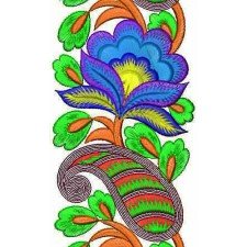 Velvet Fabric Embroidery Design