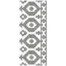 Cross Stitch Pattern Lace Embroidery Design 12488