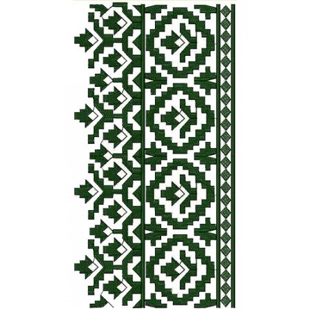 Counted Cross Stitch Type Embroidery Design 12489