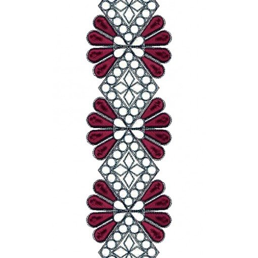 Machine Embroidery Lace Pattern 14348