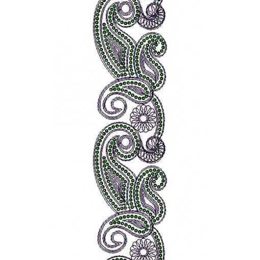 Indian Lace Embroidery Design 14357
