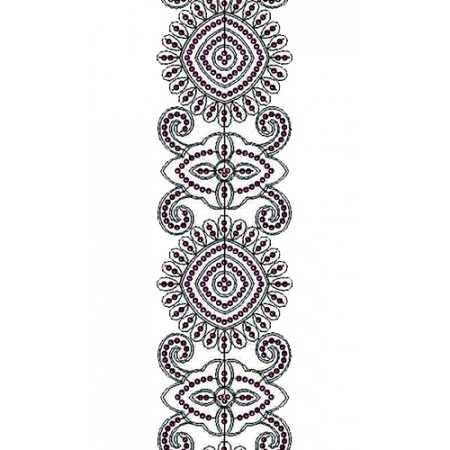 Cording & Sequin Lace Embroidery Design 14367