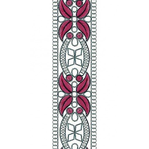 Cording Lace Machine Embroidery Design 14372