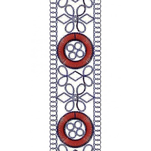 Fashion Embroidery Cording Border Lace Design 14378