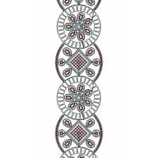 Cording & Sequins Lace Machine Embroidery Design 14380
