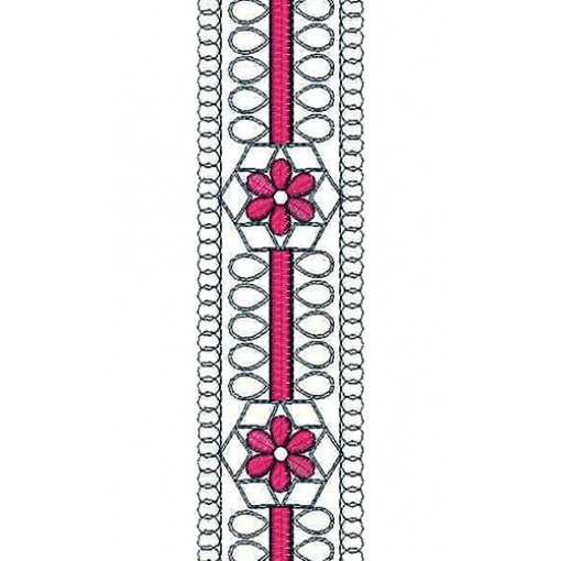 Lace Cording Embroidery Design 14383