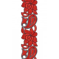 Indian Cording Embroidery Lace Embroidery Design 14384