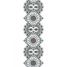Cording & Sequins Sari Lace Embroidery Design 14386