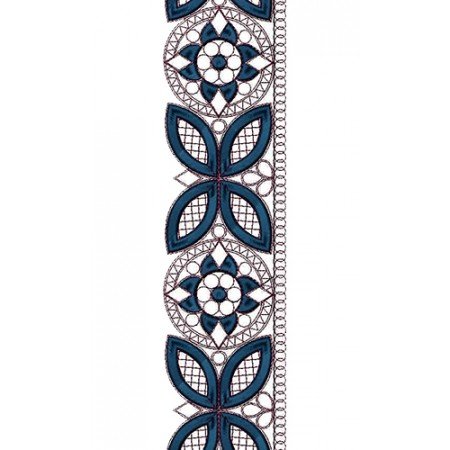Cording Embroidery Lace Design 14387