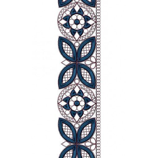 Cording Embroidery Lace Design 14387