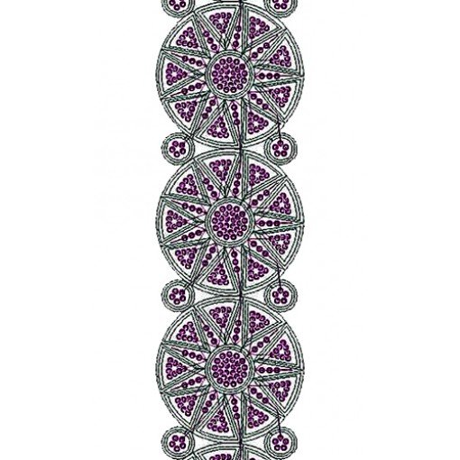 Best Cording & Sequins Embroidery Lace Design 14396