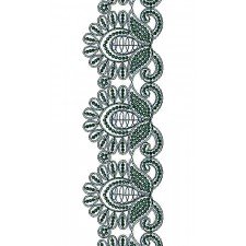 Superb Cording & Sequins Embroidery Lace Design 14401