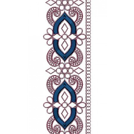Indian Cording Embroidery Lace Design 14402