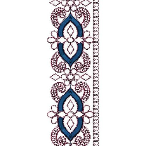 Indian Cording Embroidery Lace Design 14402