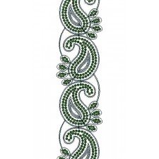 Sequins & Cording Border Lace 14404